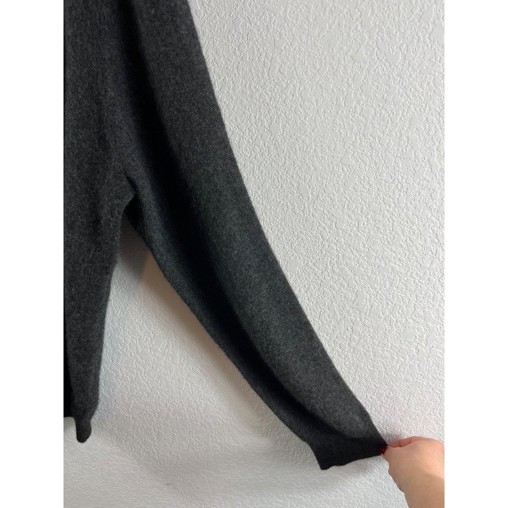 Club Room Luxury Cashmere Crewneck Sweater Charcoal Gray Mens XXL *FLAWED READ* - Picture 4 of 9